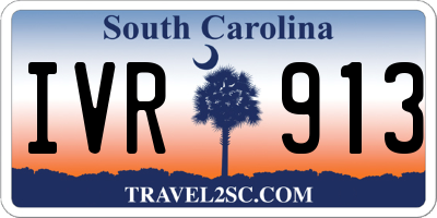 SC license plate IVR913