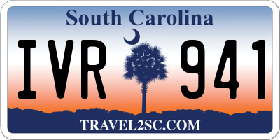 SC license plate IVR941