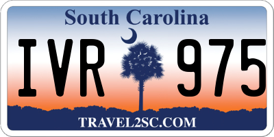 SC license plate IVR975