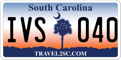 SC license plate IVS040