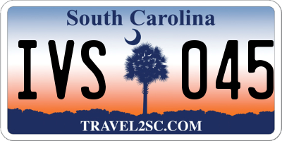 SC license plate IVS045