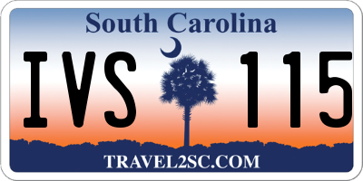 SC license plate IVS115