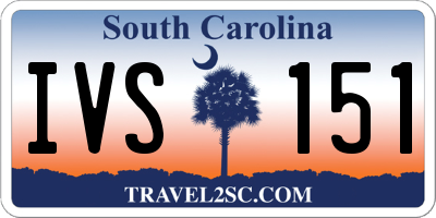 SC license plate IVS151
