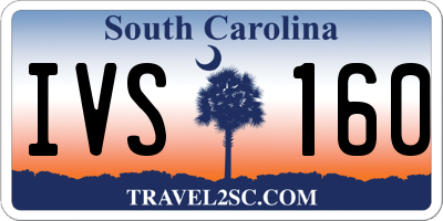 SC license plate IVS160
