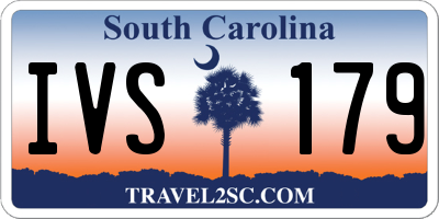 SC license plate IVS179