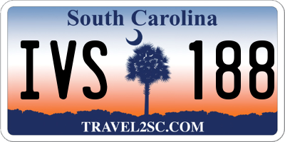 SC license plate IVS188
