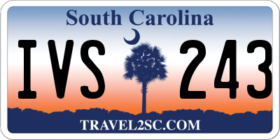 SC license plate IVS243