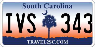 SC license plate IVS343