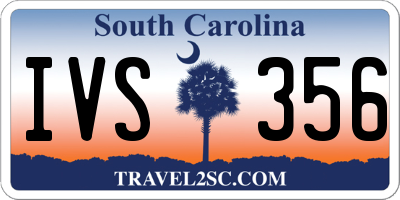 SC license plate IVS356