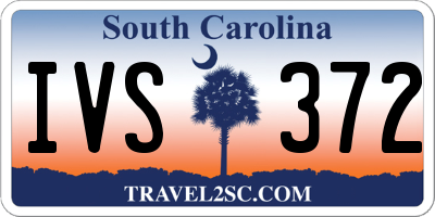 SC license plate IVS372