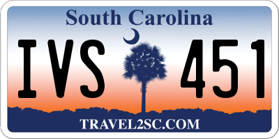 SC license plate IVS451