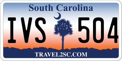 SC license plate IVS504