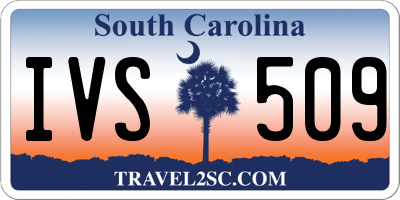 SC license plate IVS509