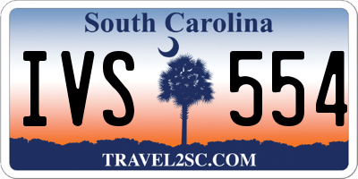 SC license plate IVS554