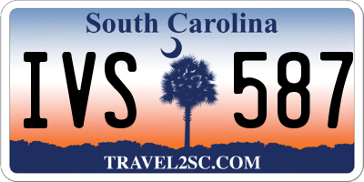 SC license plate IVS587