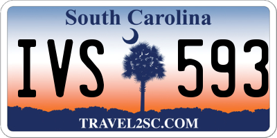 SC license plate IVS593