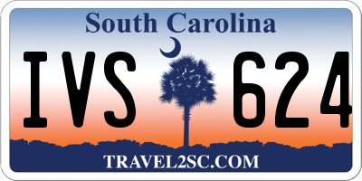 SC license plate IVS624