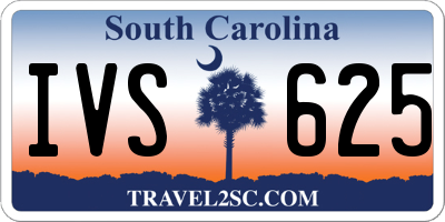 SC license plate IVS625