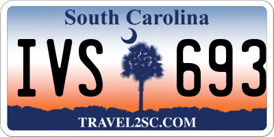 SC license plate IVS693