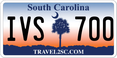 SC license plate IVS700