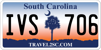 SC license plate IVS706