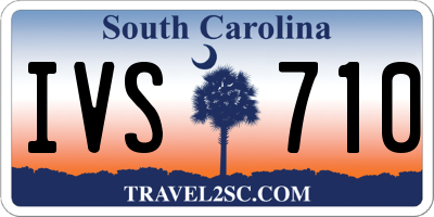 SC license plate IVS710