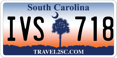 SC license plate IVS718