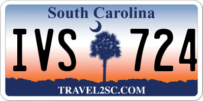 SC license plate IVS724