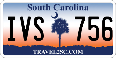 SC license plate IVS756