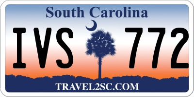 SC license plate IVS772