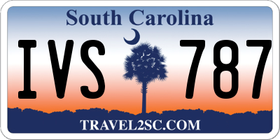 SC license plate IVS787