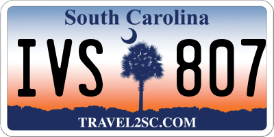 SC license plate IVS807