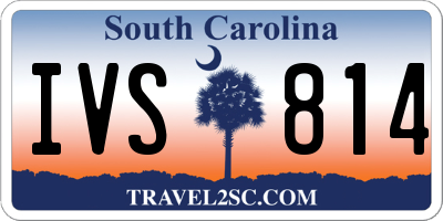 SC license plate IVS814