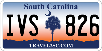 SC license plate IVS826