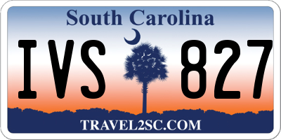 SC license plate IVS827