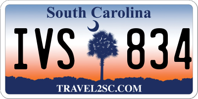 SC license plate IVS834