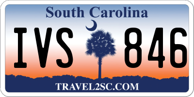 SC license plate IVS846