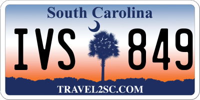 SC license plate IVS849