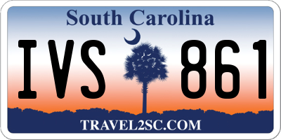 SC license plate IVS861