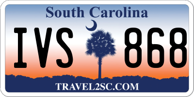 SC license plate IVS868