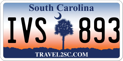 SC license plate IVS893