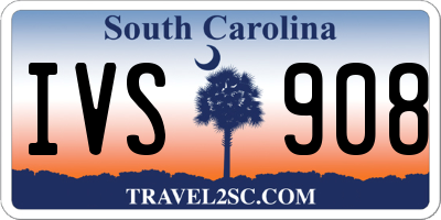 SC license plate IVS908