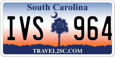 SC license plate IVS964