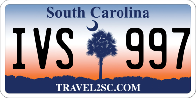 SC license plate IVS997