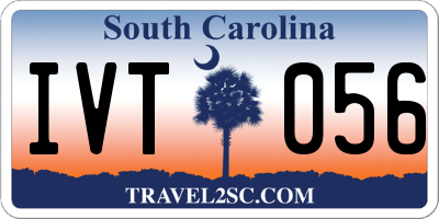 SC license plate IVT056