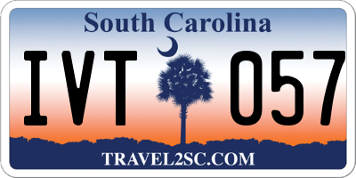 SC license plate IVT057