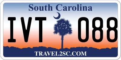SC license plate IVT088