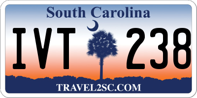 SC license plate IVT238