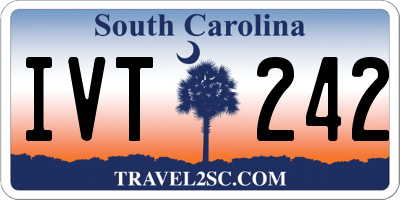 SC license plate IVT242