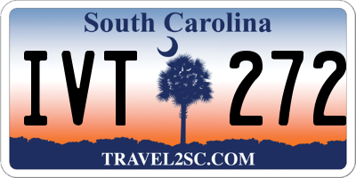 SC license plate IVT272